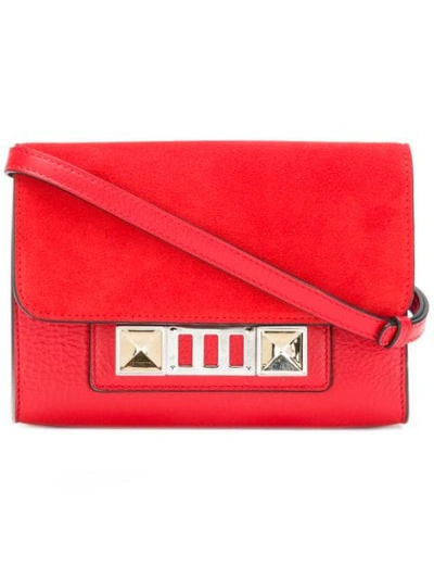 Shop Proenza Schouler Ps11 Wallet With Strap In Cardinal