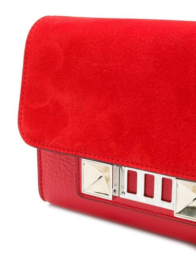 Shop Proenza Schouler Ps11 Wallet With Strap In Cardinal