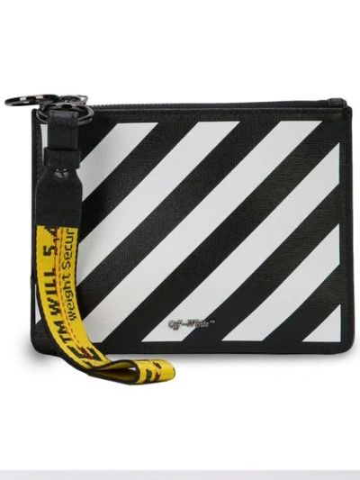 Shop Off-white Diag Double Clutch In Black