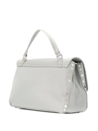 Shop Zanellato Postina Medium Shoulder Bag In Grey