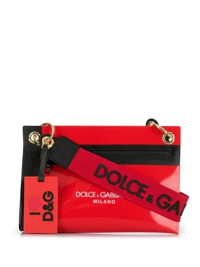 Shop Dolce & Gabbana Slim Clutch Bag In Red