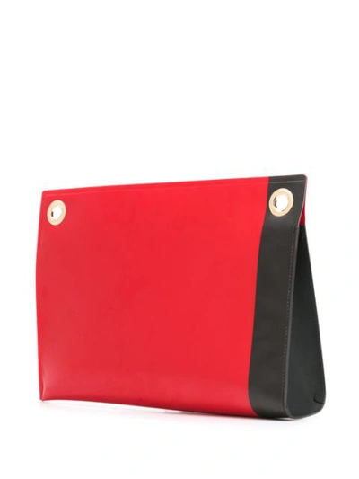 Shop Dolce & Gabbana Slim Clutch Bag In Red