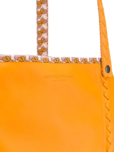 Shop Bottega Veneta Reversible Tote In Orange