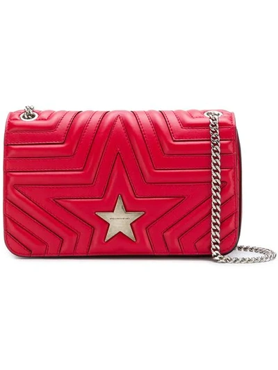Shop Stella Mccartney 'stella Star' Schultertasche In Red