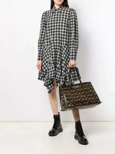 Shop Vivienne Westwood Lightning Bolt Tote Bag In Black