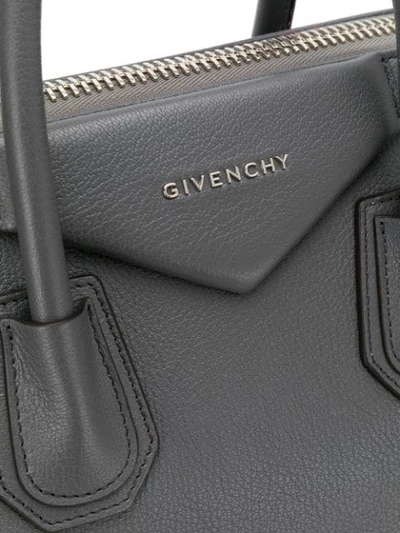 Shop Givenchy Medium Antigona Tote In Grey