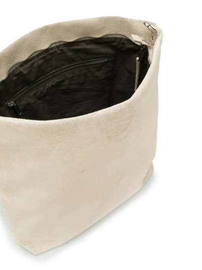 Shop Rick Owens Shoulder Bag - White