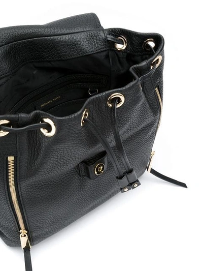 Michael Michael Kors Viv Large Leather Backpack In Black | ModeSens