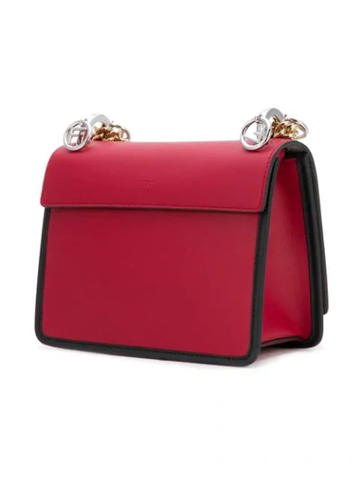 Shop Fendi 'kan I F' Schultertasche In Red