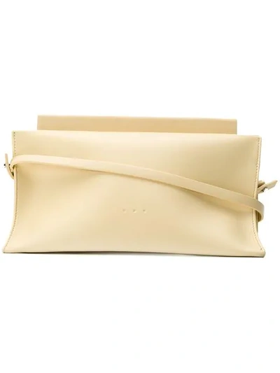 Shop Aesther Ekme Slope Clutch In Yellow