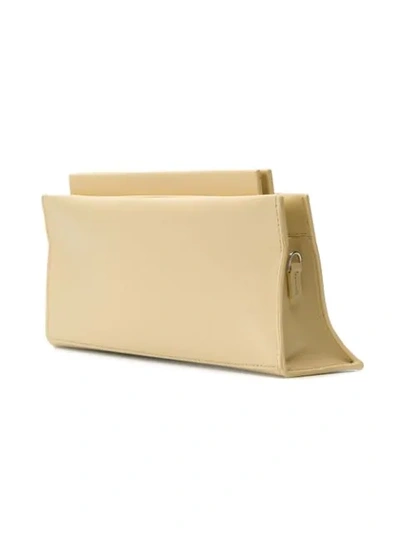 Shop Aesther Ekme Slope Clutch In Yellow