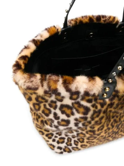 Shop Dolce & Gabbana Leopard Print Tote Bag In Neutrals