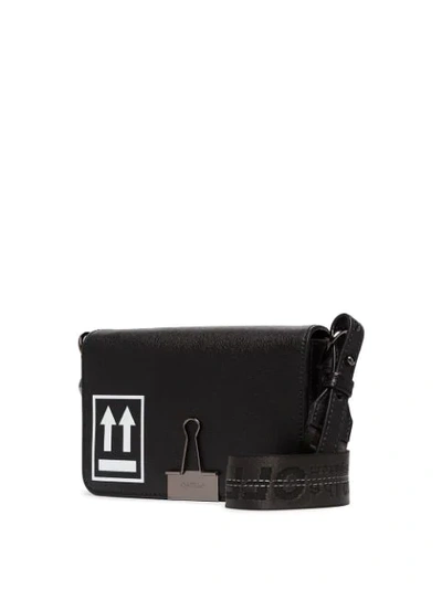 Shop Off-white Mini Arrow-logo Shoulder Bag In Black
