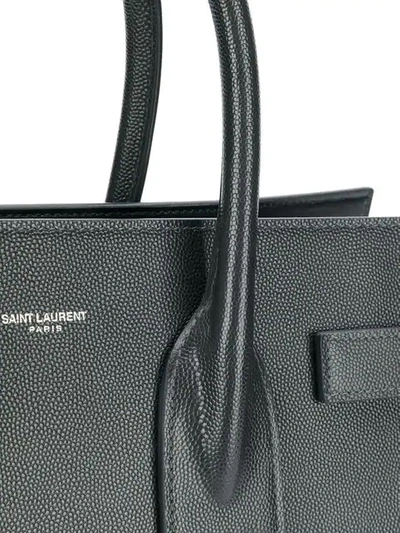 Shop Saint Laurent Small Sac Du Jour Tote Bag In Grey