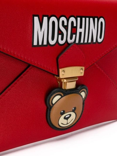 Shop Moschino Teddy Bear Envelope Clutch In 1115