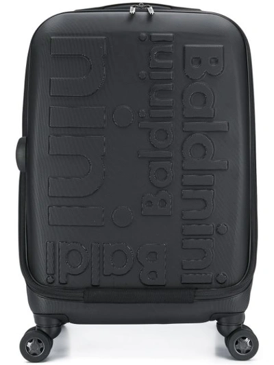 Shop Baldinini Embossed Logo Trolley In Black