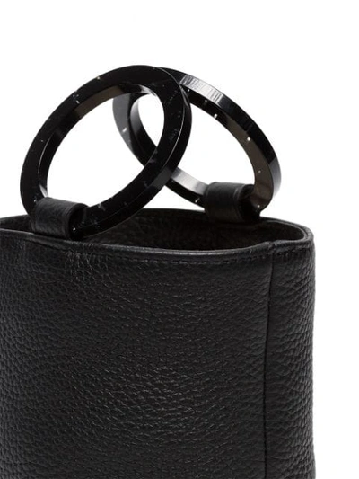 Shop Simon Miller Black Bonsai 15 Leather Bucket Bag