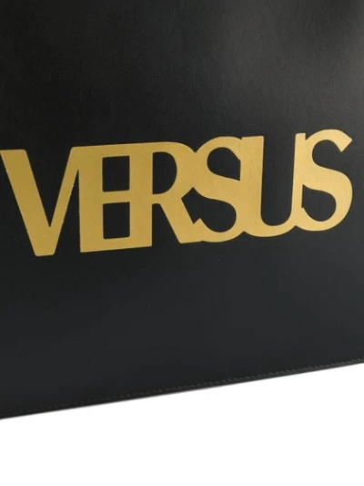 Shop Versus Logo Printed Clutch - Black