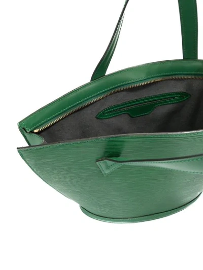 Pre-owned Louis Vuitton Saint Jacques Epi Bag In Green