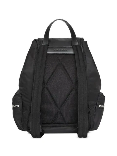 Shop Burberry The Medium Rucksack In Nylon And Leather In Black