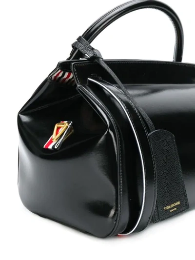 Shop Thom Browne Grosse Schultertasche In Black