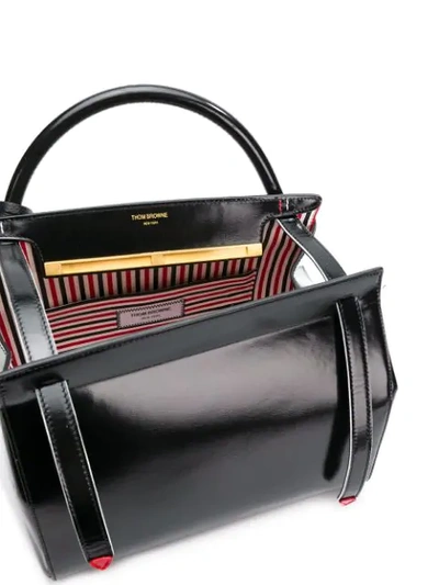 Shop Thom Browne Grosse Schultertasche In Black