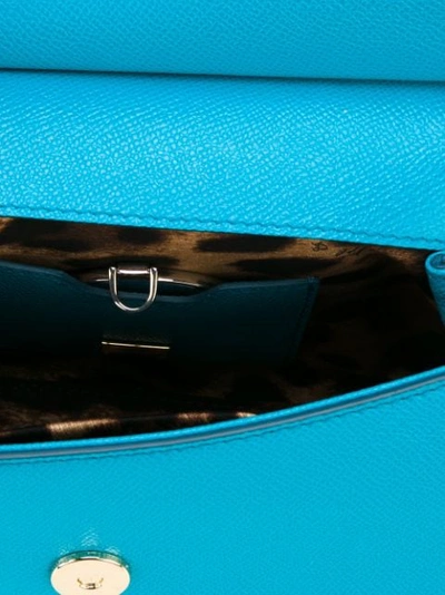Shop Dolce & Gabbana Small Sicily Shoulder Bag - Blue