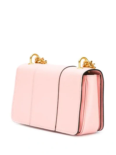 Shop Moschino Chain Shoulder Bag - Pink