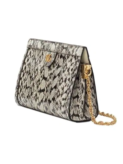 Shop Gucci Ophidia Small Snakeskin Shoulder Bag In White