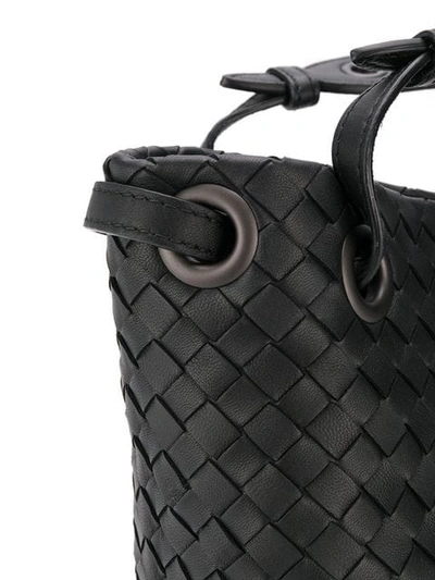 Shop Bottega Veneta Weaved Tote Bag In Black