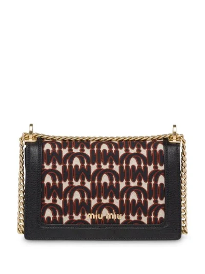 Shop Miu Miu 'miu Confidential' Schultertasche In Black