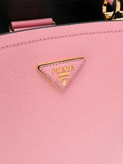Shop Prada Panier Top Handle Bag - Pink