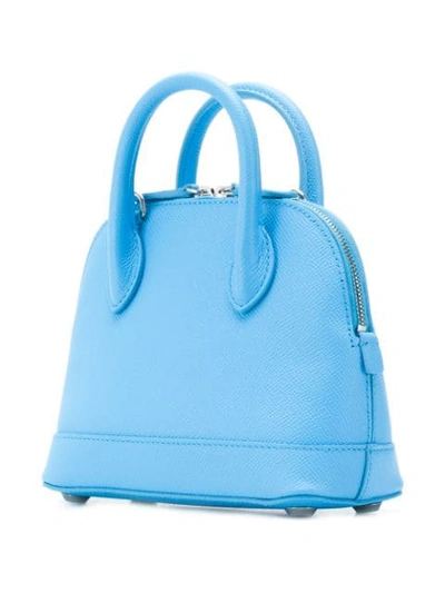 Shop Balenciaga Ville Top Handle Xxs Aj Tote In Blue