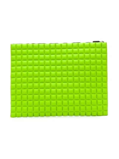 Shop No Ka'oi Waffled Clutch In Green