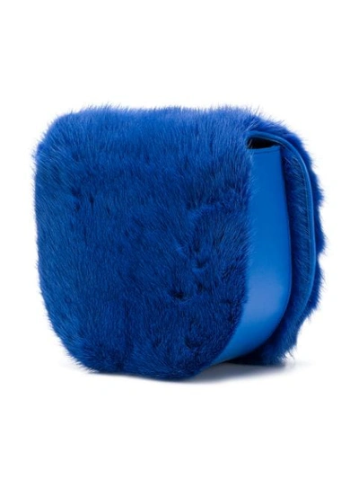 Shop Ferragamo Vela Shoulder Bag In Blue