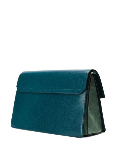 Shop Givenchy Panelled Shoulder Bag In Blue