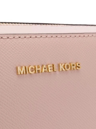 Shop Michael Michael Kors Large Jet Set Travel Crossbody Bag In Pink