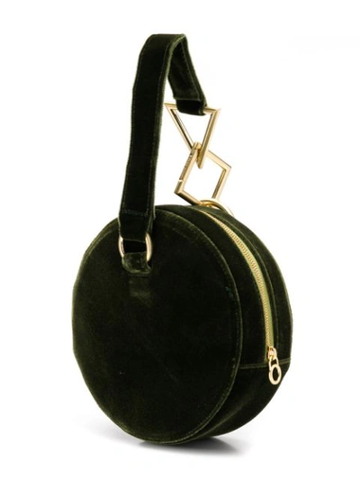 Shop Tara Zadeh Azar Circular Mini Bag In Green