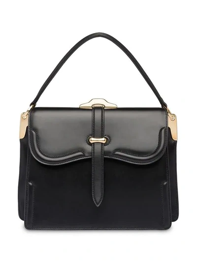 Shop Prada 'belle' Handtasche In Black