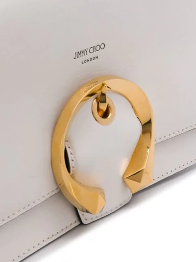 Shop Jimmy Choo Faye Cross-body Bag In White