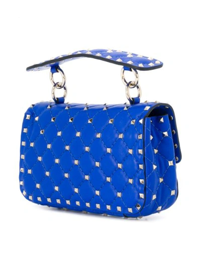 Shop Valentino Garavani Rockstud Spike Crossbody Bag - Blue