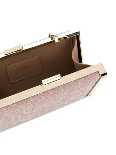 Shop Jimmy Choo J Box Clutch Bag In Ballet Pink