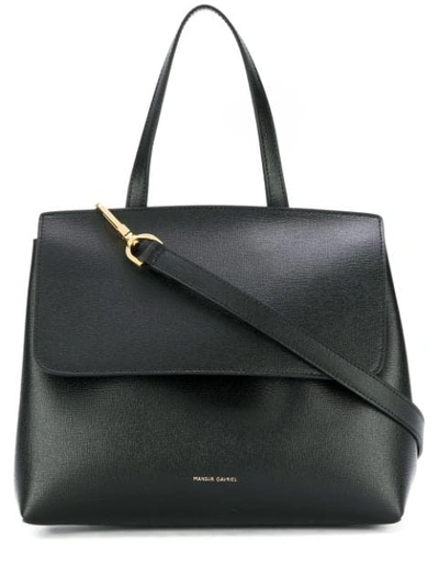 Shop Mansur Gavriel Mini Lady Shoulder Bag In Black