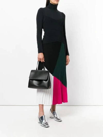 Shop Mansur Gavriel Mini Lady Shoulder Bag In Black