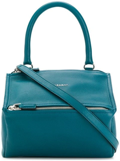 Shop Givenchy Small Pandora Shoulder Bag In Blue