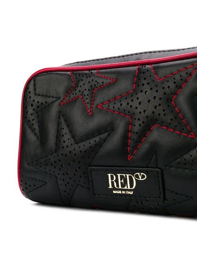 Shop Red Valentino Red(v) Star Quilted Crossbody Bag In Black