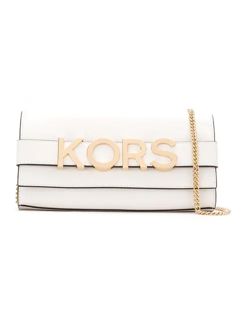 michael kors white clutch