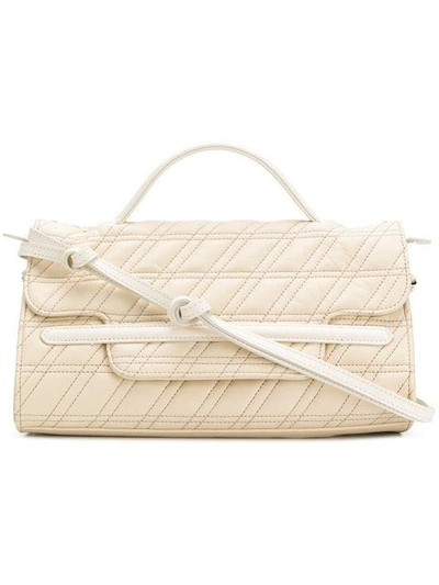 Shop Zanellato Quilted Tote Bag In Neutrals