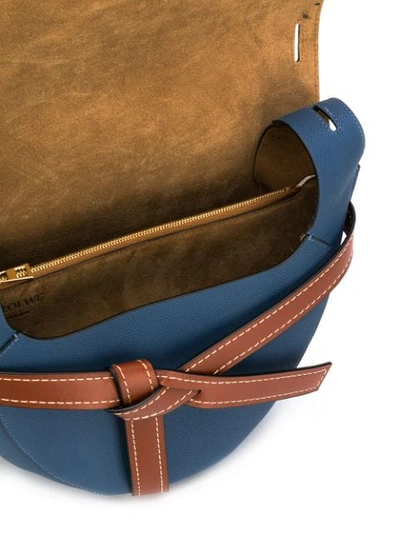 Shop Loewe Gate Shoulder Bag In Blue