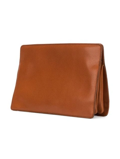 Shop Givenchy Gv3 Frame Clutch In 204 Chestnut